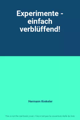 Couverture du produit · Experimente - einfach verblüffend!