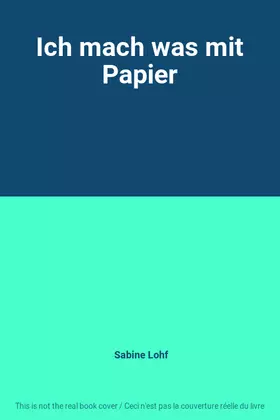 Couverture du produit · Ich mach was mit Papier