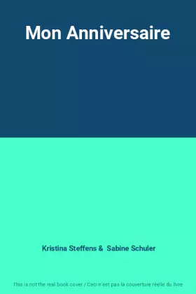 Couverture du produit · Mon Anniversaire