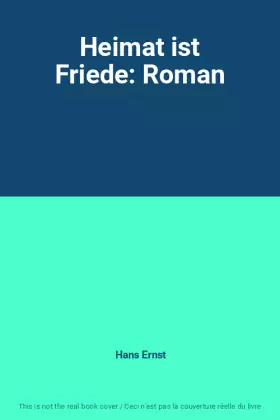 Couverture du produit · Heimat ist Friede: Roman