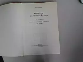Couverture du produit · Die deutsche anakreontische Dichtung