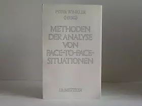 Couverture du produit · Methoden der Analyse von face-to-face Situationen (German Edition)