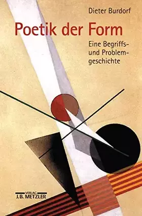 Couverture du produit · Poetik der Form: Eine Begriffs- und Problemgeschichte