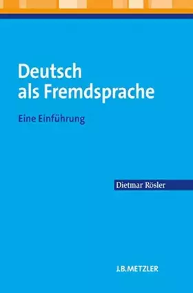 Couverture du produit · Deutsch als Fremdsprache: Eine Einführung