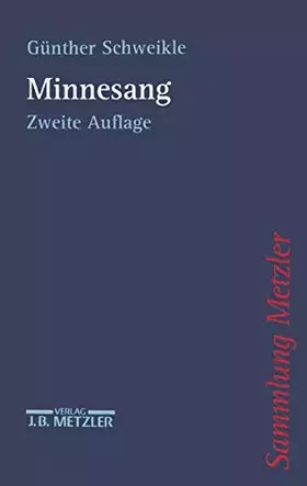 Couverture du produit · Minnesang (Sammlung Metzler)