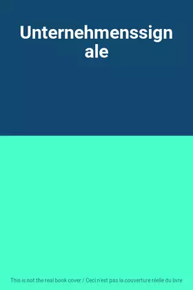 Couverture du produit · Unternehmenssignale