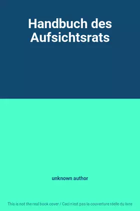 Couverture du produit · Handbuch des Aufsichtsrats