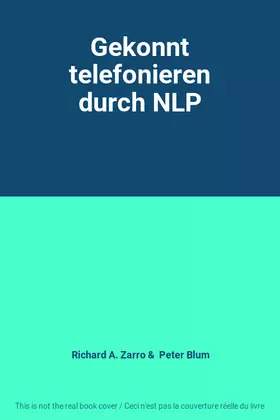 Couverture du produit · Gekonnt telefonieren durch NLP