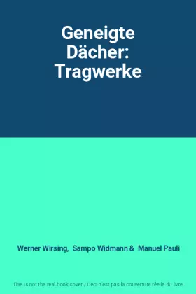 Couverture du produit · Geneigte Dächer: Tragwerke