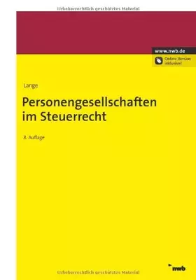 Couverture du produit · Personengesellschaften im Steuerrecht
