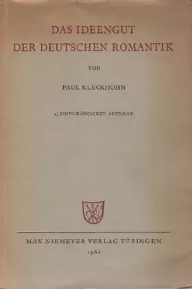Couverture du produit · Das Ideengut der deutschen Romantik