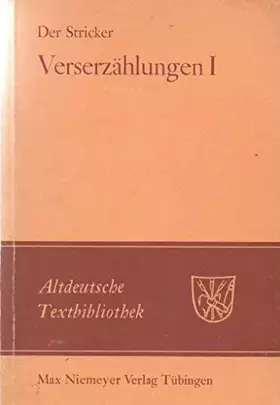Couverture du produit · Der Stricker: Verserzählungen I