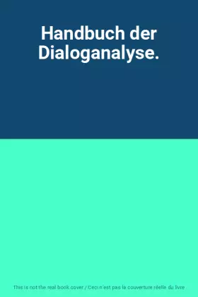 Couverture du produit · Handbuch der Dialoganalyse.