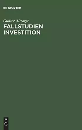 Couverture du produit · Fallstudien Investition
