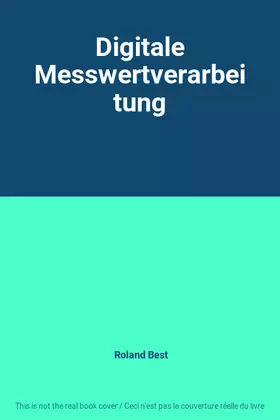 Couverture du produit · Digitale Messwertverarbeitung