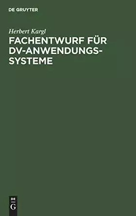 Couverture du produit · Fachentwurf für DV-Anwendungssysteme
