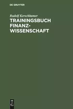 Couverture du produit · Trainingsbuch Finanzwissenschaft