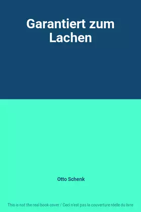 Couverture du produit · Garantiert zum Lachen