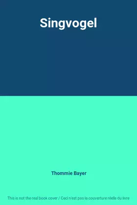 Couverture du produit · Singvogel