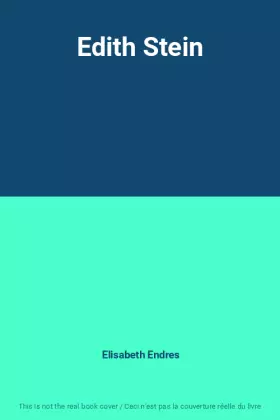 Couverture du produit · Edith Stein
