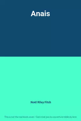 Couverture du produit · Anais