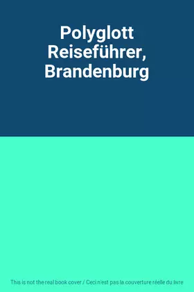 Couverture du produit · Polyglott Reiseführer, Brandenburg