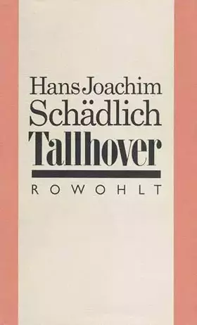 Couverture du produit · Tallhover (Schädlich: Gesammelte Werke)