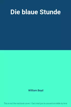 Couverture du produit · Die blaue Stunde
