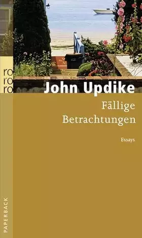 Couverture du produit · Fällige Betrachtungen: Essays