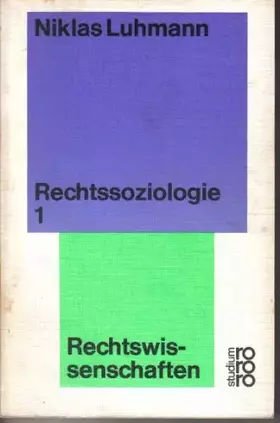 Couverture du produit · Rechtsoziologie 1 - Luhmann, Niklas