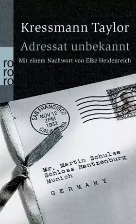Couverture du produit · Adressat Unbekannt