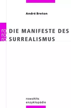 Couverture du produit · Die Manifeste des Surrealismus.