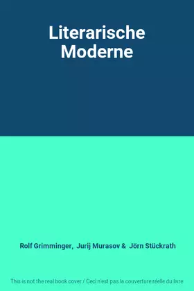 Couverture du produit · Literarische Moderne