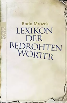 Couverture du produit · Lexikon der bedrohten Worter