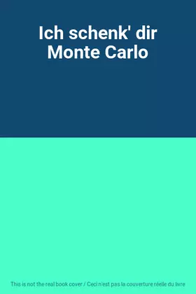 Couverture du produit · Ich schenk' dir Monte Carlo