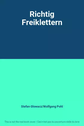 Couverture du produit · Richtig Freiklettern