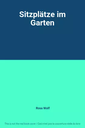 Couverture du produit · Sitzplätze im Garten