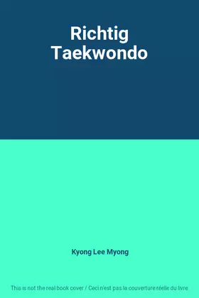 Couverture du produit · Richtig Taekwondo