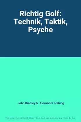 Couverture du produit · Richtig Golf: Technik, Taktik, Psyche