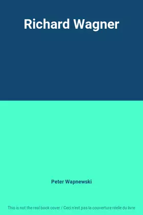 Couverture du produit · Richard Wagner