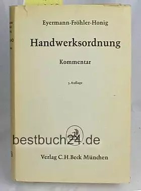 Couverture du produit · Handwerksordnung Kommentar