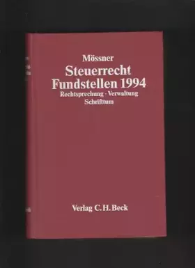 Couverture du produit · Steuerrecht- Fundstellen 1994