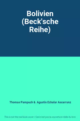 Couverture du produit · Bolivien (Beck'sche Reihe)