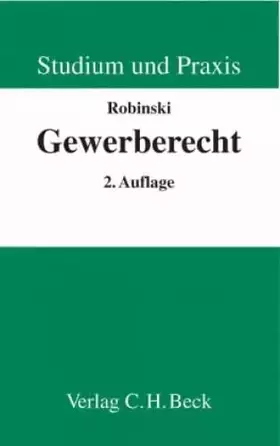Couverture du produit · Gewerberecht (Studium und Praxis)