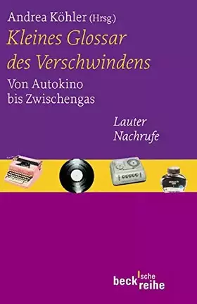 Couverture du produit · Kleines Glossar des Verschwindens.