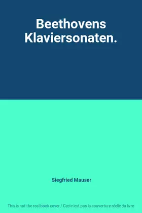 Couverture du produit · Beethovens Klaviersonaten.