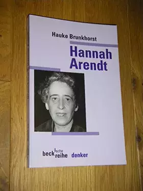 Couverture du produit · Hannah Arendt (Beck'sche Reihe)