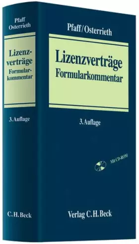 Couverture du produit · Lizenzverträge: Formularkommentar
