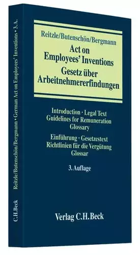 Couverture du produit · Gesetz über Arbeitnehmererfindungen: Dtsch.-Engl.