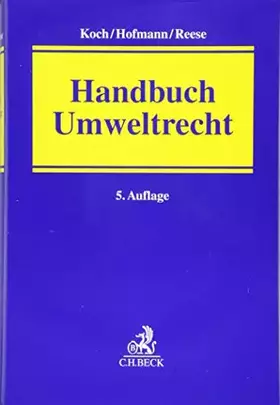 Couverture du produit · Handbuch Umweltrecht